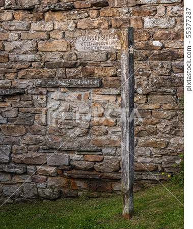 Evening light on the Footpath Sign Evening light on the Footpath Sign 55377287