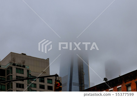Great perspective of one building shot from below 55377599
