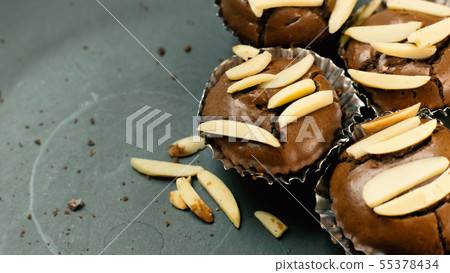 Chocolate brownie cup cake home made 55378434