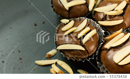 Chocolate brownie cup cake home made 55378438