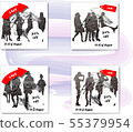 Set of Sale Vector Designs with social media banners, designs promotional material in graphic style 55379954