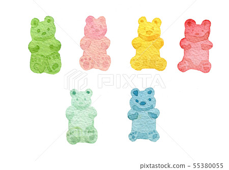 Bear Jelly Painted In Watercolor Stock Illustration 55380055 Pixta Watercolor bears illustrations & vectors. https www pixtastock com illustration 55380055