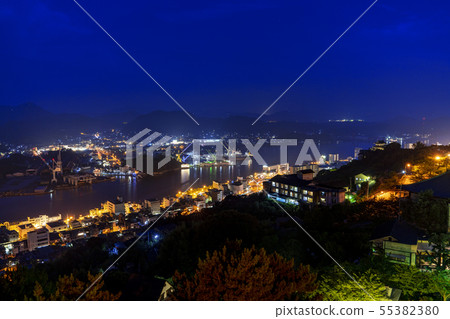 [Hiroshima Prefecture] Night view of Onomichi city 55382380