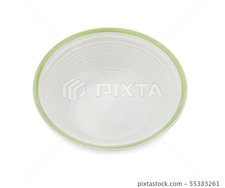 Empty white bowl isolated on white background 55383261