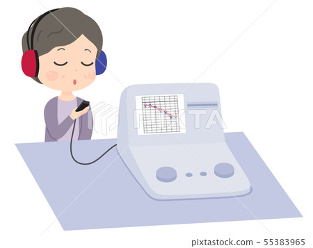 Pure Tone Hearing Test_Women_Senior Deafness_1 55383965