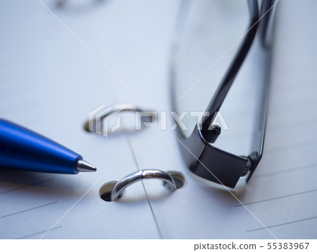 Business image · glasses · notebook 55383967