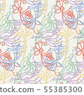Hand drawn Kokopelli seamless pattern 55385300