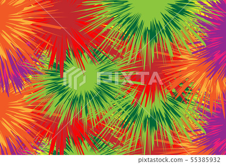 abstract sharp rounded colorful flower background 55385932