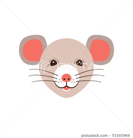 Rat king head stock vector. Illustration of mascot, icon - 123537049