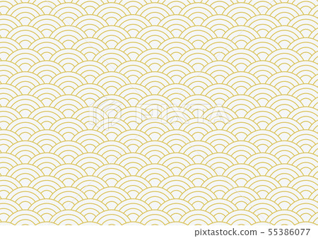 vector background of gold japanese wave pattern vector background of gold japanese wave pattern 55386077