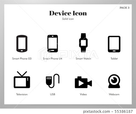 Device icons Solid pack Device icons Solid pack 55386187