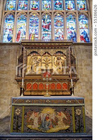 Interior of Winchester Cathedral Interior of Winchester Cathedral 55386626
