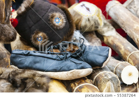 The traditional Koryak dress at the exhibition 55387264