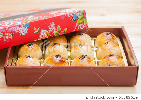 月餅，禮盒，中秋節，黃饃，中秋節，月餅，蛋餅 55389619