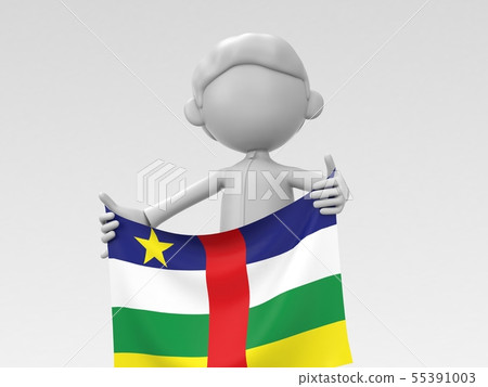 中非運動員舉起國旗 55391003