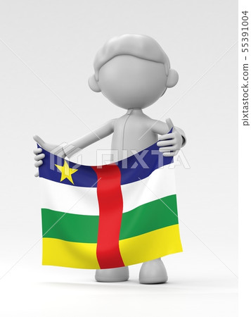 中非運動員舉起國旗 中非運動員舉起國旗 55391004