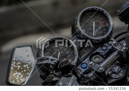 Rainy motorcycle Rainy motorcycle 55391156