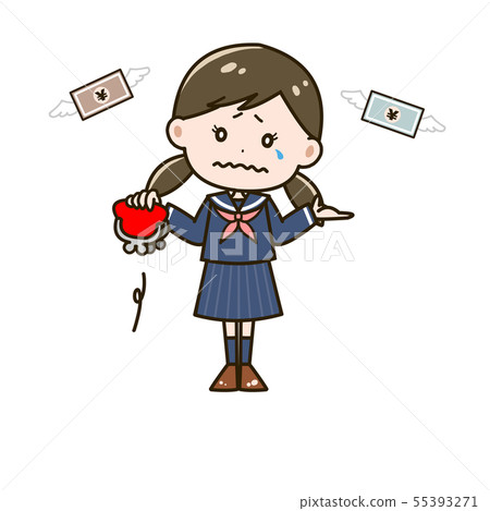 Girl Girl Pose Illustration 55393271