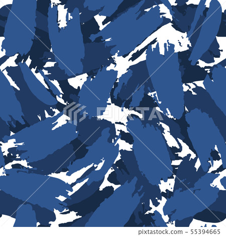 Freehand grunge camouflage seamless pattern on Freehand grunge camouflage seamless pattern on 55394665