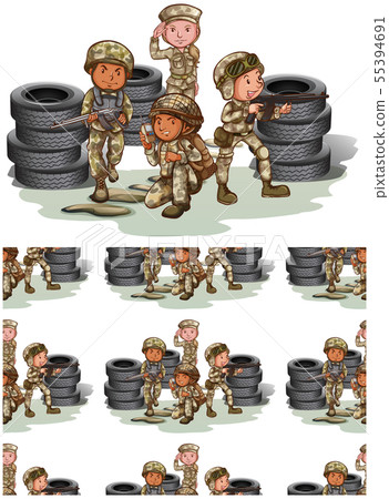 Seamless design pattern isolated on white Seamless design pattern isolated on white 55394691