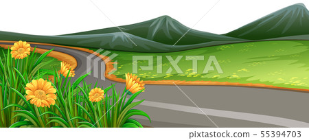 Natural environment lanscape scene 55394703
