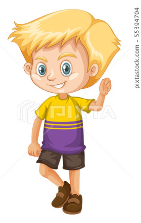 Cute happy smiling child isolated on white 55394704