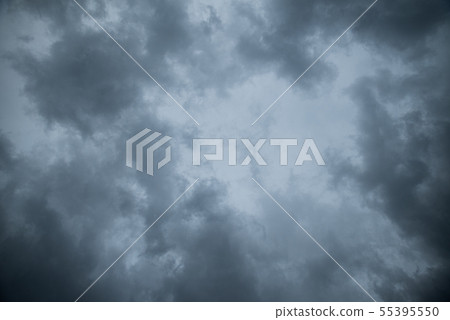 Abstract texture background of Dark sky with storm 55395550