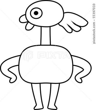 Monster monster cute strange character illustration 55397010