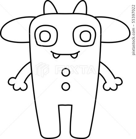 Monster monster cute strange character illustration 55397022