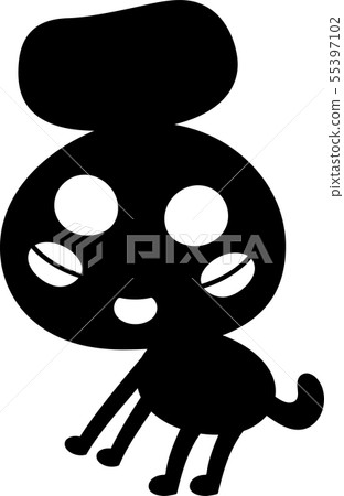 Monster monster cute strange character illustration 55397102