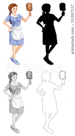 Set of differet style maids Set of differet style maids 55397317