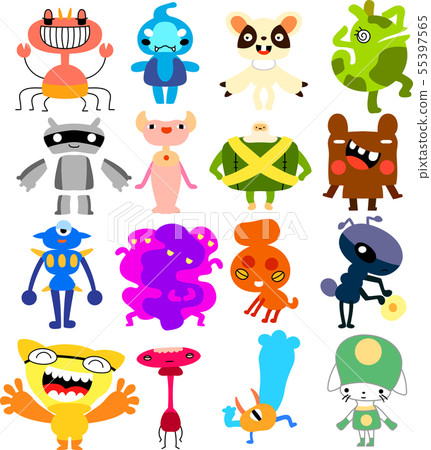 Monster monster cute strange character illustration Monster monster cute strange character illustration 55397565
