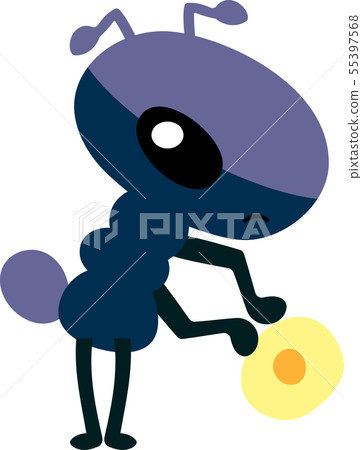 Monster monster cute strange character illustration 55397568