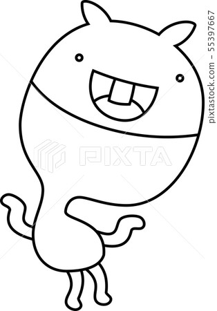Monster monster cute strange character illustration 55397667