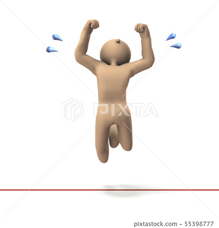 Character jumping over the border Character jumping over the border 55398777