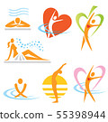 Health spa yoga icons 55398944