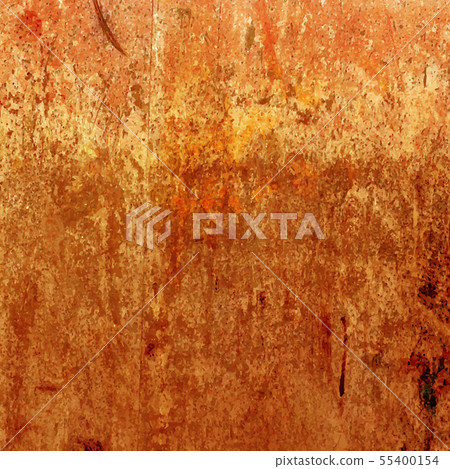 Orange Grunge Background Vector Rusty Texture Stock Illustration