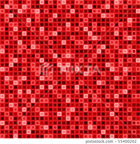 Seamless abstract pattern with squares in red colo 55400202