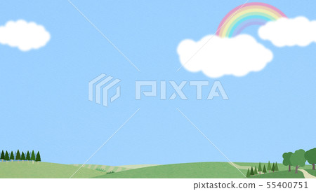 Background-Sky-Clouds-Rainbow-Landscape Background-Sky-Clouds-Rainbow-Landscape 55400751