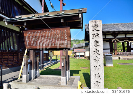 A signboard in Todaiji former precinct 55401676