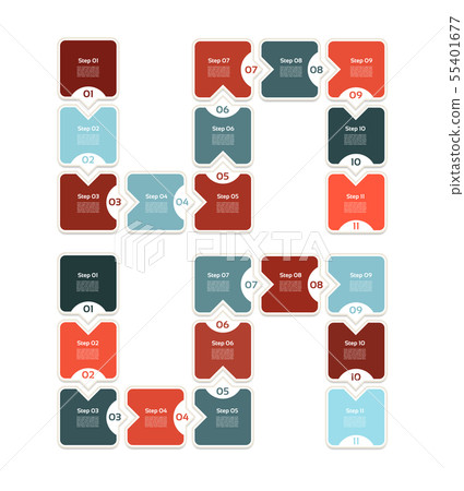 Vector Progress Background. Product choice or Vers 55401677