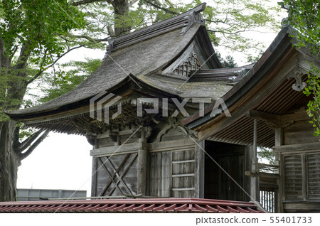 舊Shio Shrine大廳重要文化財產秋田縣 舊Shio Shrine大廳重要文化財產秋田縣 55401733