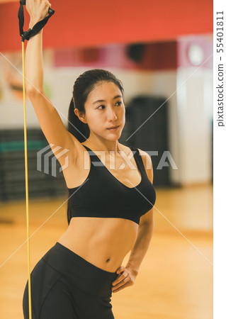 gym, gymnasium, female 55401811