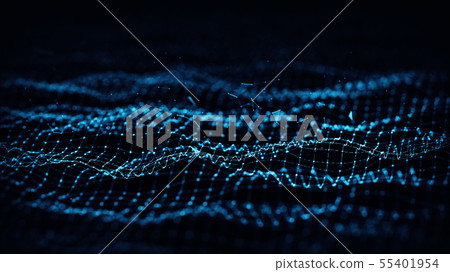 Technology Network Background. 55401954