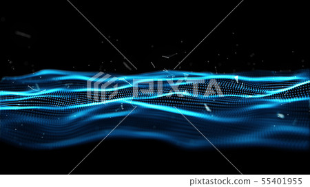 Technology Network Background. 55401955