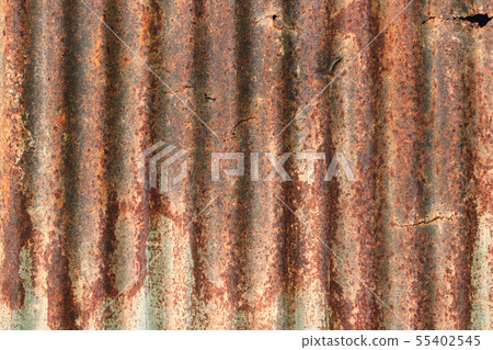 Old zinc wall texture, rusty on galvanized metal 55402545