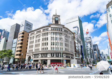 [東京]銀座4丁目十字路口 55402820