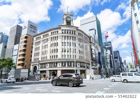 [東京]銀座4丁目十字路口 55402822