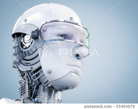 cyborg face or robot face - Stock Illustration [55403079] - PIXTA
