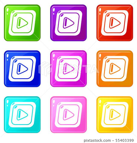 Video icons set 9 color collection - Stock Illustration [55403399] - PIXTA